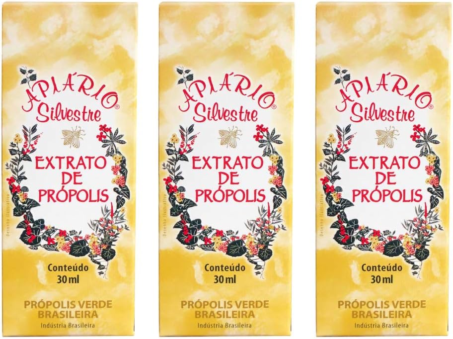Distributor Resmi - 1 Bottle of Apiario Silvestre Brasil Green Bee Propolis Cereal Extract 30 ml