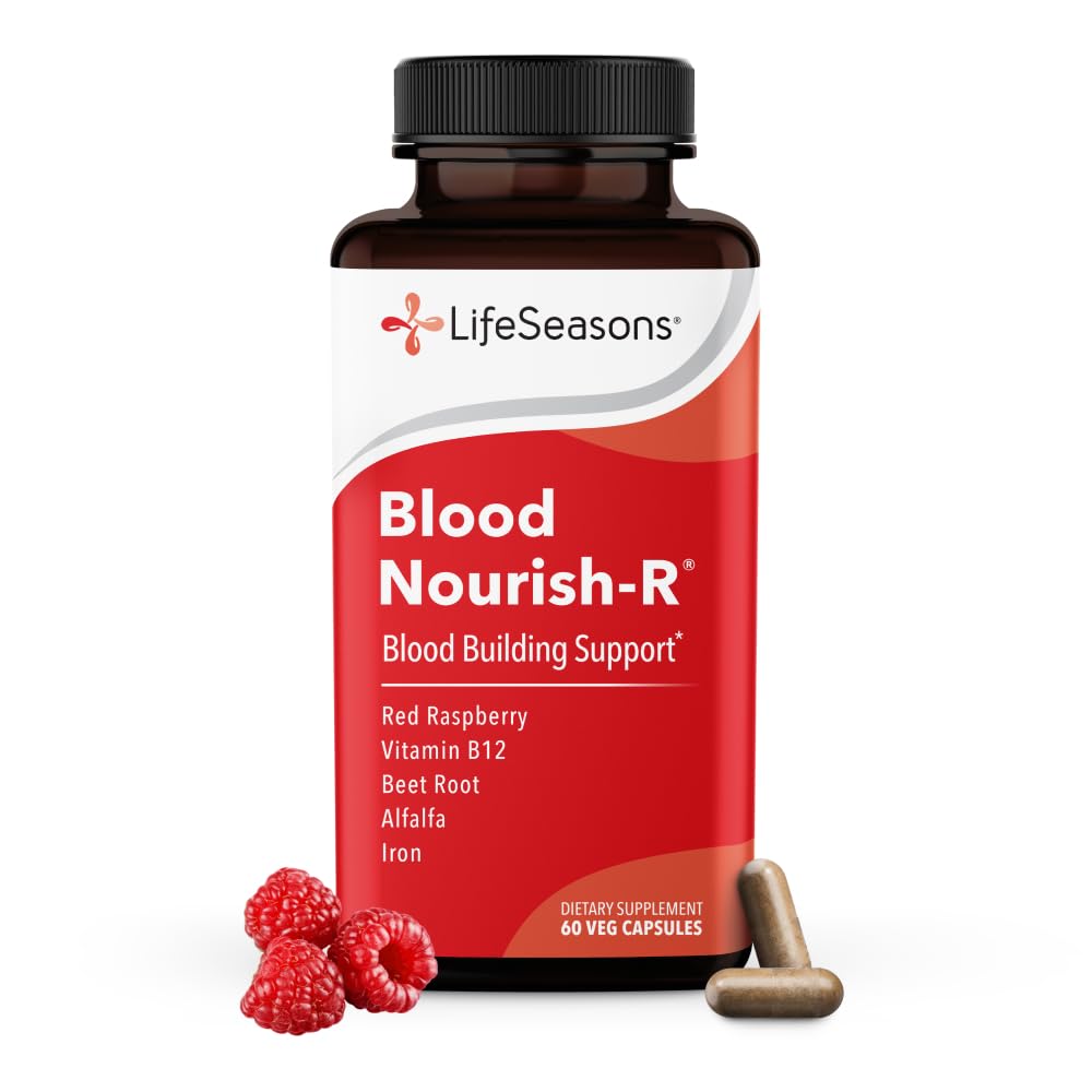 LifeSeasons Blood Notesh- Iron Deficiency Supplement - Support Anemia, Fatigue, Paleness & Dignities - Tidak Ada Konstipation -