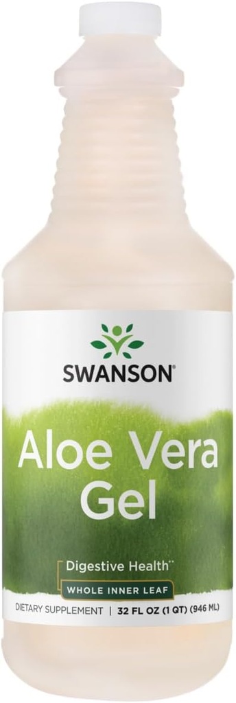 Swanson Premium Brand Aloe Vera Gel 32 fl Ounce (1 Qt) (946 ml) - Paket 1