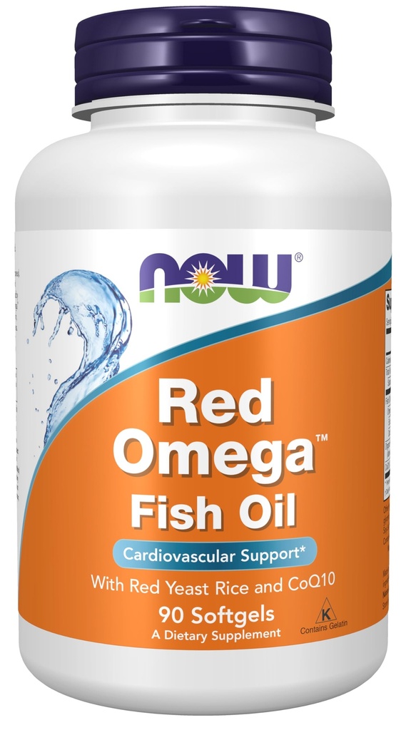 Sekarang Makanan Suplemen, Red Omega ™ dengan CoQ10 30 mg dan Omega- 3 Minyak Ikan, Dukungan Kardiovaskular *, 90 Softgels