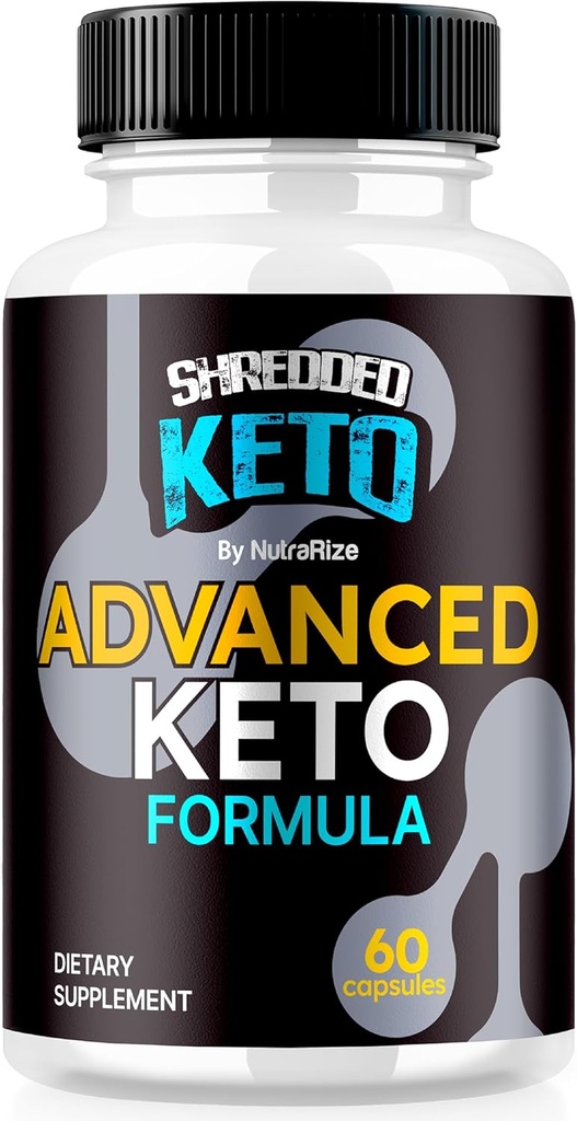 Shredded Keto Pills, Premium Keto Shred Wloss Kapsules, All Natural Keto Suplemen untuk mendukung Fitness and Body Goals, Review ShredKeto Resmi (60 Capsules)