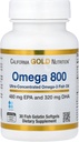 California Gold Nutrition Omega 800 Ultra- Terkonsentrasi Omega-3 Fish Oil, kd-pur Triglyceride Form, 30 Ikan Gelatin Softgeel (1.000 mg per Softgel)