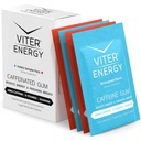 Viter Energy Caffeinated Gum 60mg Caffeine, B Vitamin, Guarana, Sugar Free.