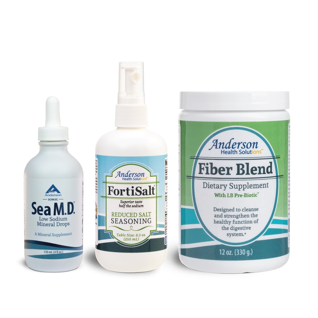 Bundle Boost Kesehatan Ultimate (Trace Mineral Drops, Sodium Rendah Fortisalt & Fiber Blend)
