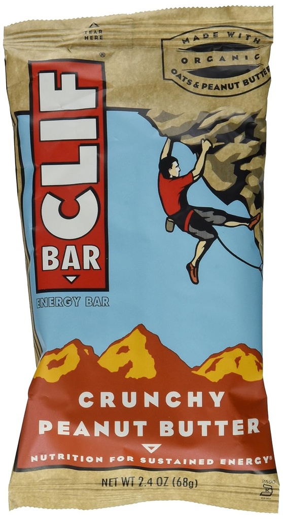 Cliff Bar Clif Bar, Og, Crnch Pnt Btr, 2.40-Ounce (Paket 12)