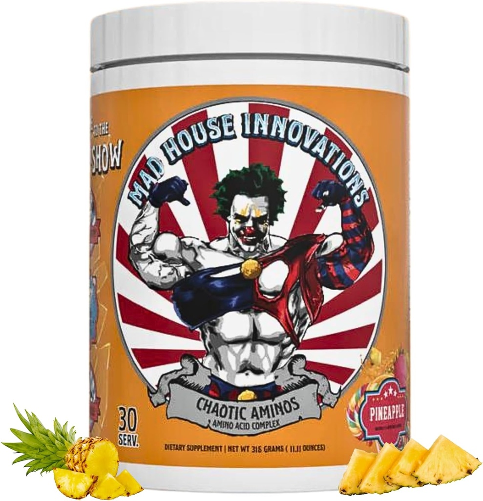 Pineapple Complete Emino Acids Complex Dietary Suplement for Insane Pump 10.50G of Acid Amino, 11.11 Oz Supports Muscle Recovery & Energy Produksi 30 Servis Energi