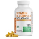 Bronson Vitamin B Complex with Vitamin C - Imune Health, Energy Energy & Nervous System Support - Non-GMO, 120 Vegetarian Capsules