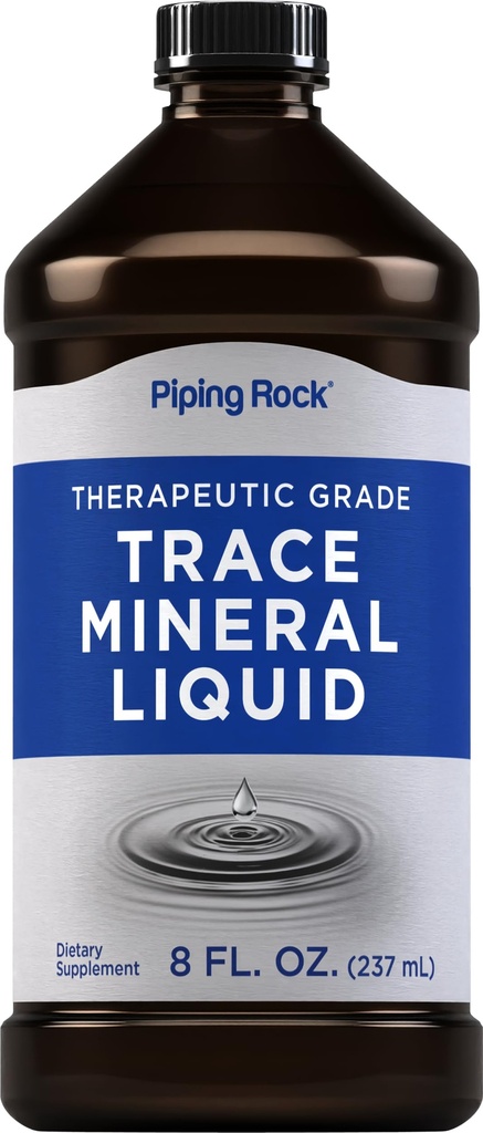 Piping Rock Trace Mineral Liquid 124; 8 fl oz 124; Therapeutic Grade Suppplement: