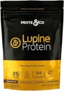 Prote & Co Lupin Protein - 24g tanaman Vegan berbasis bubuk Protein. Non GMO, Tanpa Tambahkan Gula, Laktosa Bebas Gluten, Bebas Soy, 20 Pelayan