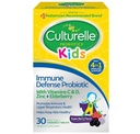 Culturelle Defense Probiotic with Vitamin C, Vitamin D and Zinc + Elderberry, Non-GMO, 4-in- 1 Ammune Dukung untuk Anak-anak 3 + *, Campuran Berry Chewables, 30 Count