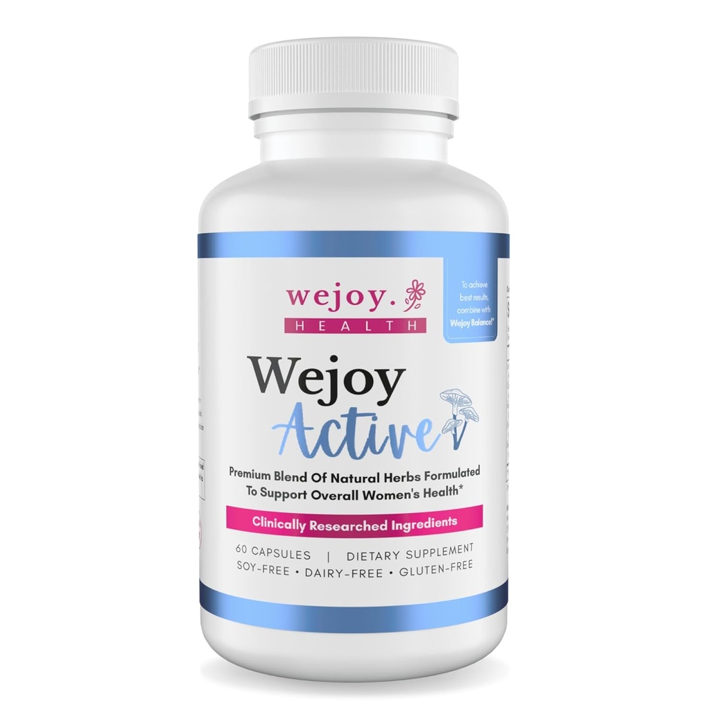 WEJOY. Active-Helping With Brain Fog, Joint Pain, Memory, Immunity And Clarity, Menopause Suplemen Untuk Perempuan, Lions Mane Suplemen