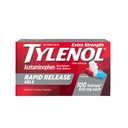 Tylenol Extra Strength Acetaminopenhen Rapid Gels, Pain Reliever & Fever Reducer, Gelcaps with Laser- Driled Holes for Fast Relove, Gentle on Attach, 500 mg Per Gelcap, 100 Count OTC Medicine