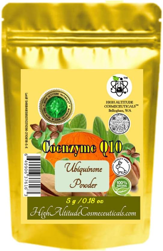 5g Coenzim Q10 (Ubiquinone, Coq10) Powder Cosmetic Antioxidant Skin Care, Buat DIY Liquid Face Serum, Cream, Lotion, Moisturizer, Talend Saggy Skin, Impreve Stretch Marks Appares