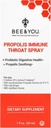 Bee and You Propolis and Probiotic Throat Spray with Ginger, Imune Support, Digetical Health, Antioksidants, Keto, Paleo, Gluten- Free, 1 Fl oz