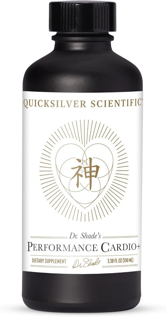 Quicksilver Scientific Performance Cardio + - Herbal Supplemen untuk Mendukung Sirkulasi Darah & Kesehatan - Kardiovaskular Suplai dengan Hawthorn Berry + He Shou Wu + Ginseng Ekstraksi (3.38 oz)
