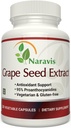 Naravis Grape Seed Extract 400mg - 120 Vegetarian Capsules dengan 95% Proanthocyanidins - Natural Non-GMO antioksidant Supppport - Grapeseed Extract Capsules for Optimal Antioksidant