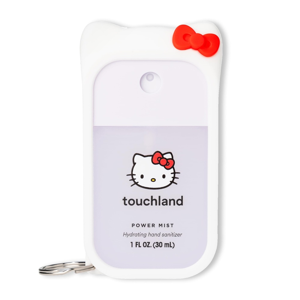 Touchland x Hello Kitty ® Hand Sanitizer + Mist Case, Skenario & Stylish Hydrating Sanitizer Bundle, Ukuran Perjalanan, Dye Free