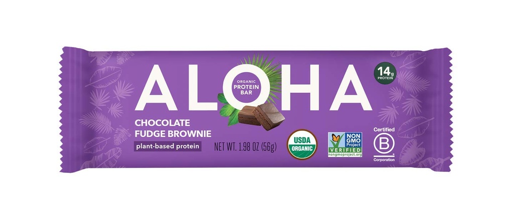 Tanaman Organik Aloha Berbasis Protein Bars, 1.98 Oz