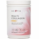 Alaya Multi Collagen Powder - Tipe I, II, III, V, X Hydrolyzed Collagen Peptides Protein Suplemen dengan MSM + GC (Vanilla)