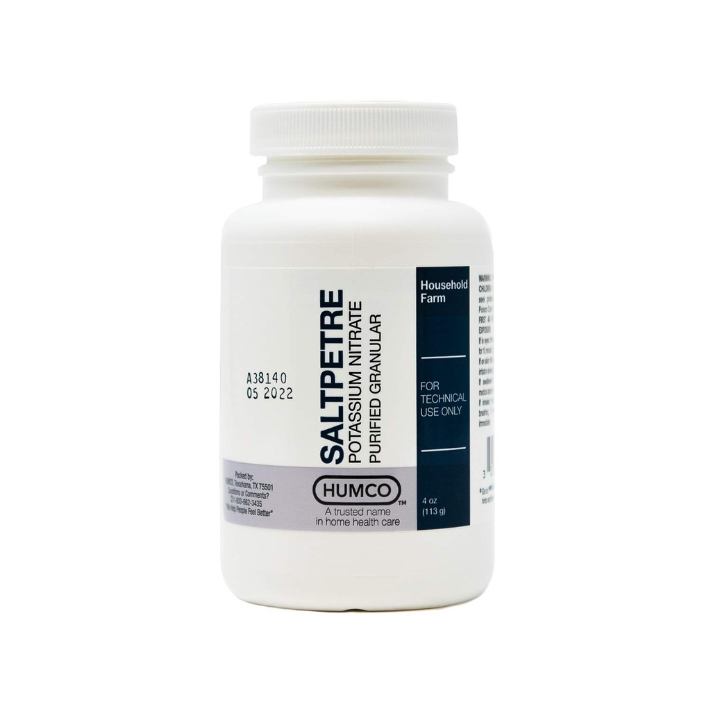 Saltpetre Potasium Nitrate, FCC, 4 oz.