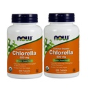 Now Foods Chlorella 500 mg, 200 Tablets (Pack of 2)