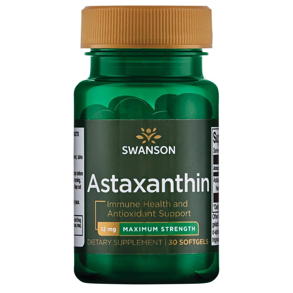 Swanson Maksimal Kekuatan Astaxanthin 12 Miligram 30 Sgels