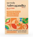 Ashwagandha Oral Strips 100 mg 66 Ashwagandha, L- Theanine, Melonatin, Vitamin D3 dan Magnesium, Vegan Strip for Men and Women, Sugar- Free, Non-GMO, 30 Oral Strips (Berry)