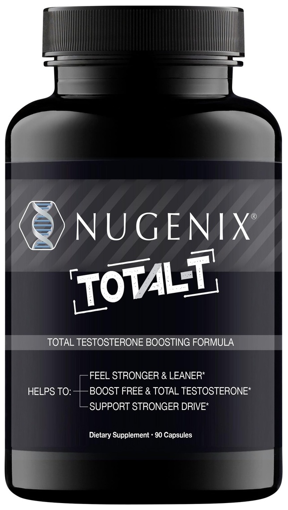 Nucenx Total- T, Free and Total Testosterone Booster Suplemen untuk Pria, 90 Cacah