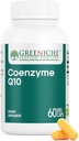 Greeniche Koenzim Q10, 60 Caps, Absorpsi Tinggi Coq10, Vegan, Gluten Bebas
