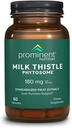 Nuklir Nutres Milk Thistle Phytosome, Siliphos Milk Thistle Extract for Liver Function, Detox, and Cleanse Dukung, disudutkan ke 29% Sylibin, 180 mg, 60 Capsules -1 Pack