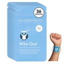 Patch Good Patch Nite Owl, Dukungan Natural Sleep Patch untuk Kid Bedtime dengan Tart Cherry, Chamomile, dan Skullcap, Pembangkit Tanaman, Diperlambat Pelepasan (36 Total Patch)
