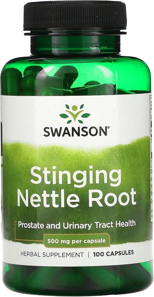 Swanson Stinging Nettle Root 500 Milligram, 100 Caps (Paket 3)