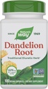 Nature 's Way Dandelion Root, Tradisional Diuretic Herb *, Vegan Dandellion Root Capsules, 100 Count (Packaging May Vary)
