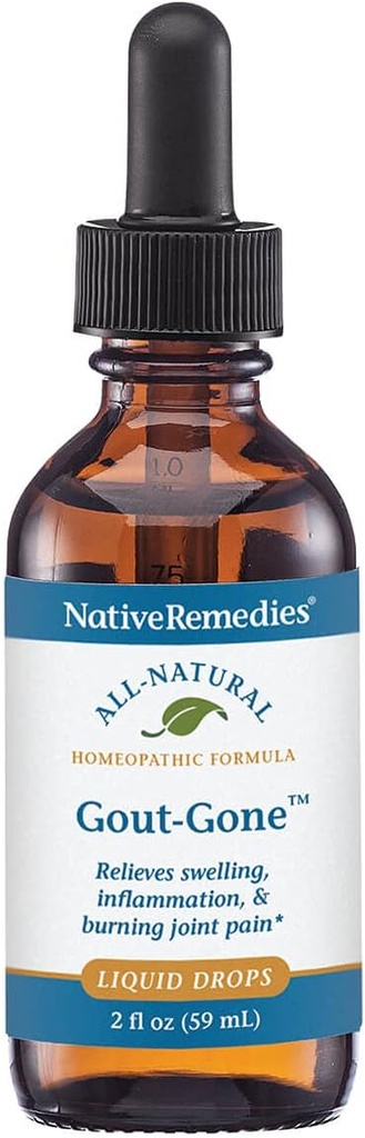 Remedies Goout-Gone Formula Natural Homeopathic for The Joint Swelling, Redness and Discomfort of Gout - 59 mL