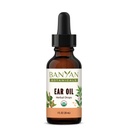 Banyan Botanicals Ear - Organic Herbal Oil Ear Drops with Ashwagandha and Garlic - Soothing and Comforting for The Ears - 1 oz - Non GMO Desurined Vegan