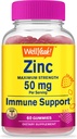 Welly Zinc Gummies 50 mg - Mendukung Fungsi Ketahanan Sehat dan Kesehatan Antioksidant - Natural Berry Flavor - Bebas GMO-Free - Chewable Gummy Dietary Supplemen - 60 Gummies