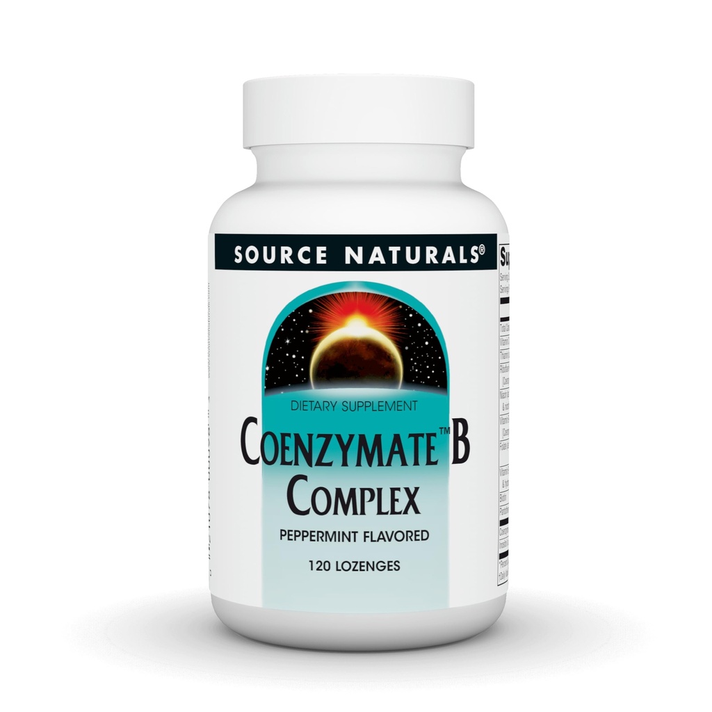 Sumber Koenzim B Kompleks - Peppermint Flavor Bahwa Melts in Mouth - B Vitamin - 120 Lozenges