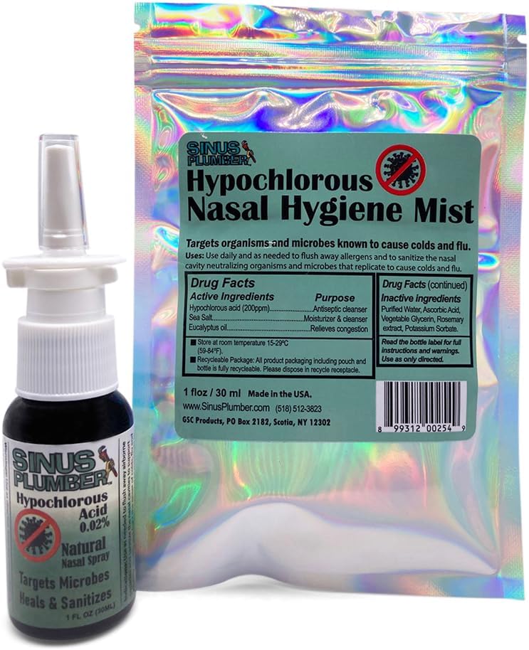 Sinus Plumber Antimicrobial Nasal Spray Menghilangkan Bakteri dengan Electrolyzed Water dan Acid Hypochlorous
