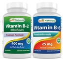 Terbaik Vitamin B2 (Riboflavin) 400mg & Vitamin B-6 25 Mg