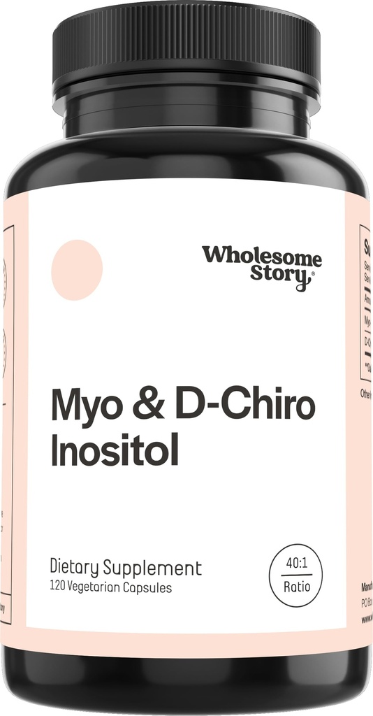Whyesome Story Myo- Inositol & D-Chiro Inositol Suplemen untuk Perempuan 124; Fertilitas Suplemen untuk Keseimbangan Hormonal & Ovarian Kesehatan Dukungan; Myoinosiol 124; Ideal 40: 1 Rasio 124; 30 Servis