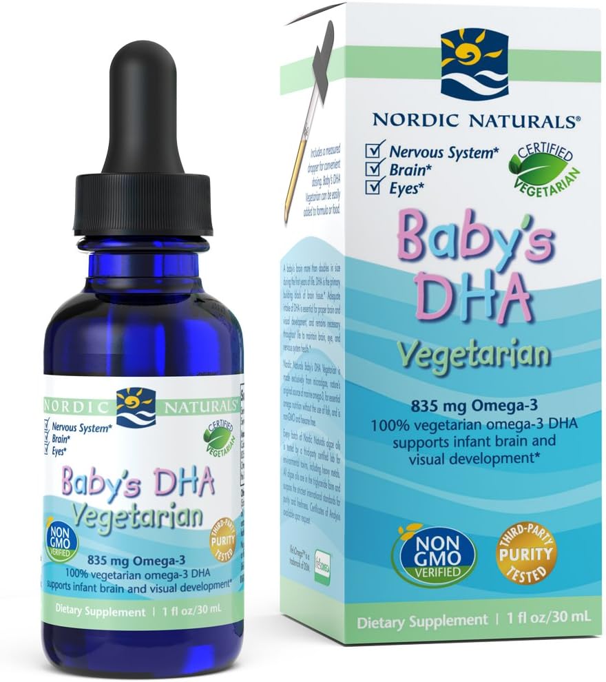 Orisinalitas Nordic - Bayi DHA Vegetarian, Support Otak dan Pengembangan Visual, 1 Ounce