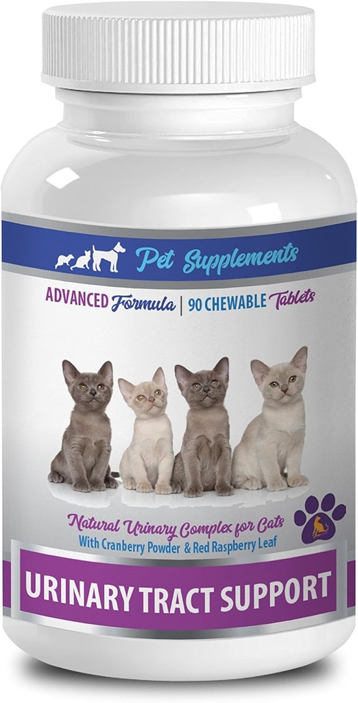 Cat Urinary Diet - Urinary Tract Dups - for Cats - Natural Formula - CHEWABLE - cat Cranberry Urinary - 1 Bottle (90 Chews)