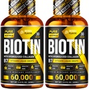 PURE RESEARCH Biotin & Collagen 6000mcg Hair Grouth Liquid Drops, Support: KUIL, GLOWING Skin, Healthy Hair Growth, More Absorpsi Than Capsules & Pil (4Fl Oz)