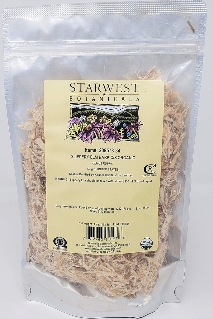 Organik Slippery Elm Bark Cut