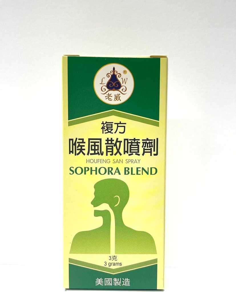 Sofhora Blend - Houfeng San Powder Spray Herbal Supplement Membantu Relief Sore Throat & Mouth Ulcers Terbuat di AS