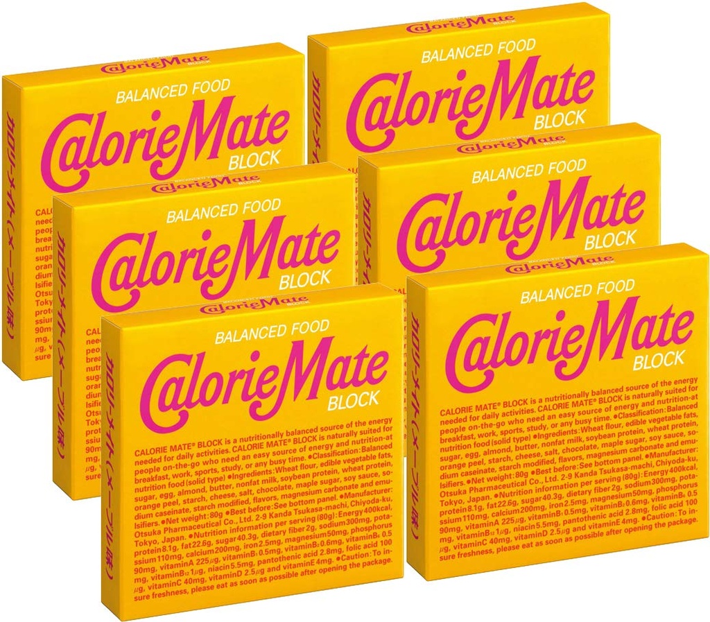 Otsuka Calorie Mate Balanced Food Maple 2.82oz / 80g (6 Pack)