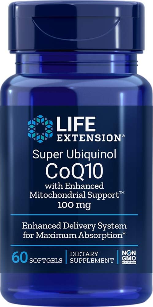 Super Ubiquinol CoQ10 dengan Enhanced Mitokondrial Dukungan 100mg 60 Softgels (Paket 2)