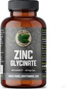 Zinc Glycinate 23 mg Supplement - 60 Vegan Caps oleh Ture Lab Vitamin - Amino Acid Salt untuk Heally Skin & Nails - Supports The Immune System, Prostate, Vision - Made in Canada