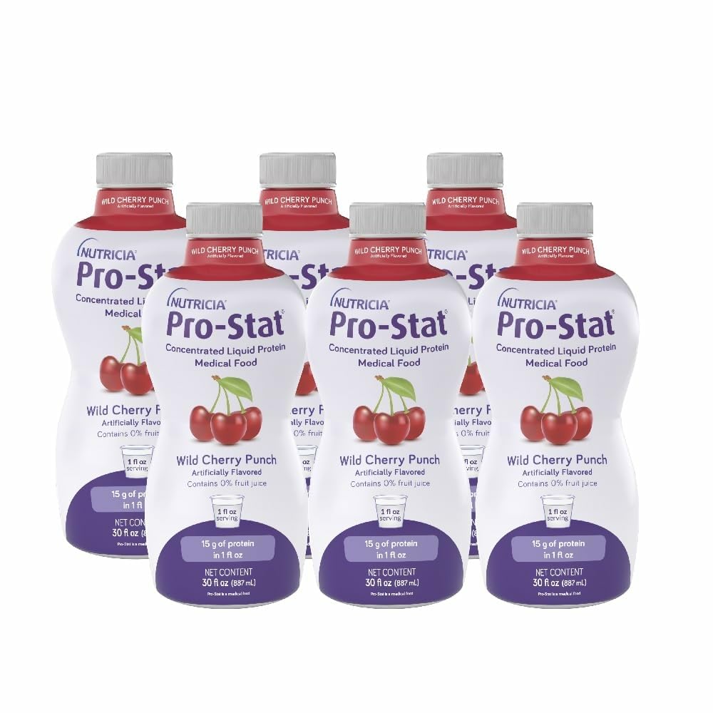 Pro- Stat Terkonsentrasi Cairan Protein Makanan Medis - Wild Cherry Punch, 30 Fl Oz Bottle (Kasus 6)