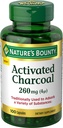 Nature 's Nature' s Activated Arang 260 mg, 100 Kapsul, Dietary Suplemen untuk menyokong Lifestyle Sehat